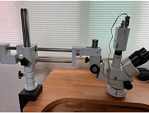 YEBDD Универсален Двоен Бум на Лабораторен и Промишлен Увеличение Тринокулярный Стереомикроскоп Поставка Притежателя Скоба Скоба 76 мм Аксесоари за Микроскоп (Цвят: