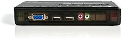StarTech.com Комплект 4-пристанище на черно USB KVM суич с кабели и аудио - настолен KVM превключвател - VGA KVM превключвател -