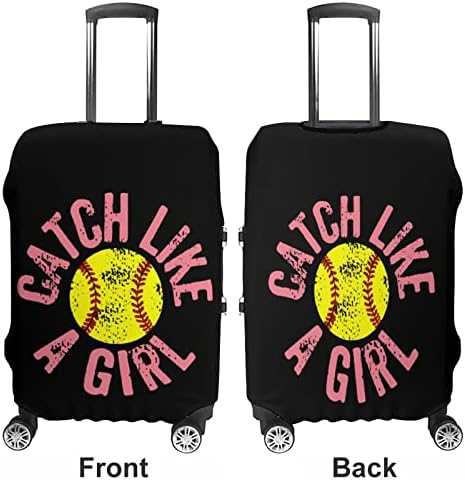 Сграбчи Като Момиче Софтбол Пътна Чанта За Багаж Протектор Куфара Миещи се Калъфи за багаж с цип