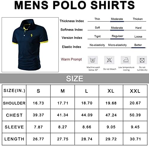 CEHT Мъжки Ризи Поло С Къс Ръкав и с Дълъг Ръкав Памук Ризи Топка за Голф, за Мъже Slim Fit Ежедневни Блузи
