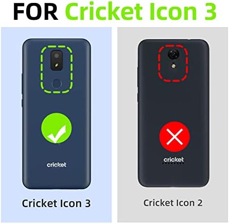 Калъф KuDiNi за телефон Cricket Icon 3, AT & T Motivate 2/Калъф Cricket Splendor за жени с Блестящи, Кристално-Мек, Прозрачен, от TPU,