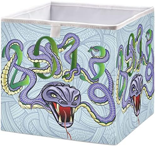 Кошница за шкаф visesunny, Кутии за съхранение на животни като Змии, Тъканни Кошница за Организиране на Рафтовете, Сгъваеми