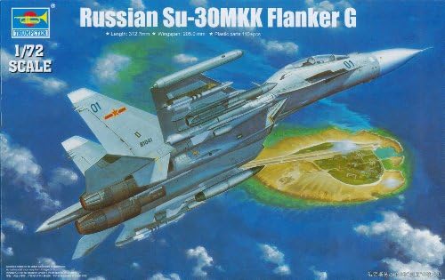 Тромпетист 1/72 Sukhoi Su30MKK Фланкер G Руски Изтребител