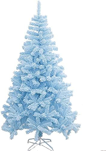 Haieshop Коледно Дърво, Изкуствено украса за Коледната елха Синя Изкуствена Коледна елха Масивна Метална Поставка За украса