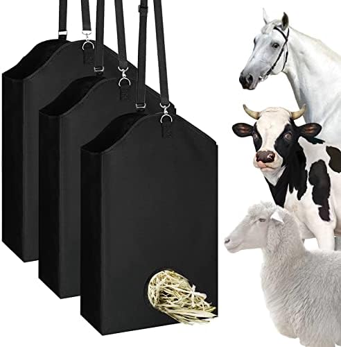Торбички за сено за коне, Кози, Овце, Храна за домашни любимци, Удобства за съхранение на Оксфордской Висящи Хранилки за птици, голяма пазарска чанта с Голям Капацит