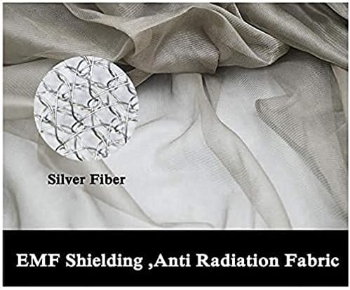 KFJZGZZ Окото със сребърно покритие за защита от радиация, Дишащи / Натурален / Защитен Материал на ЕМП Shield за 5G WiFi и ЕМП радиация (Размер: 1,5x3 м)