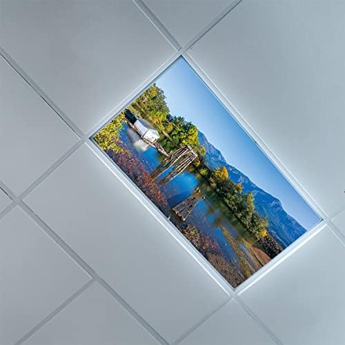 Капачки флуоресцентни лампи за таван разпръскване панели-Serenity Pattern-Капачки флуоресцентни лампи за по-хладно кабинет-Окачен таван