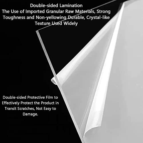 Прозрачна акрилна Пластмасов лист, пластмасов лист от поликарбонат, капак за оранжерии с дебелина 1,5 мм, изработена със собствените