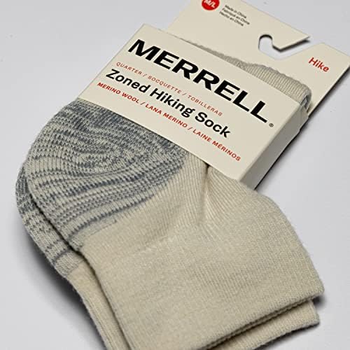 Вълнени туристически чорапи Merrell Унисекс за мъже и жени с зональной възглавница - 1 Двойка В опаковка - Дишаща супинаторная подкрепа