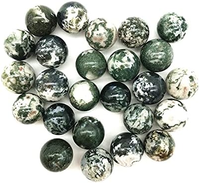 RUITAIQIN СЕ 1/2 бр. Натурален топка от воден Агата, Кварцевая Сфера, Лечебни Минерали, Камък за Медитация, Исцеляющий Рейки, Естествени камъни и минерали YLSH114 (Размер: 1 бр.