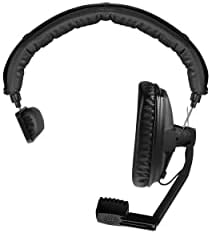 Сверхдинамический DT-108-200-400- ЧЕРНА Однонаушная слушалки с Динамичен Гиперкардиоидным микрофон, 400 Ω, Черна