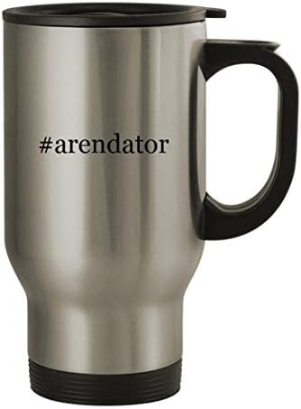 Подаръци дрънкулки #arendator - Пътна Чаша От Неръждаема Стомана с тегло 14 грама, Сребрист