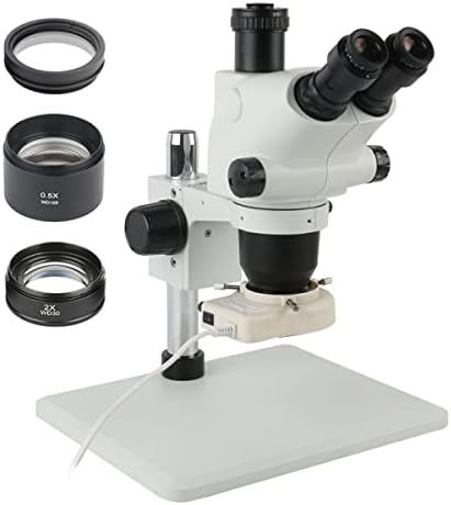 Комплект аксесоари за микроскоп JUIYU 3,25 X-130X 6,5 X-65X Увеличение Тринокулярный микроскоп стереомикроскоп предметни стъкла микроскоп