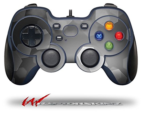Планки в стил Bokeh Hex Grey - Decal е подходящ за геймпада Logitech Gamepad F310 КОНТРОЛЕР (Controller ПРОДАВА се ОТДЕЛНО)