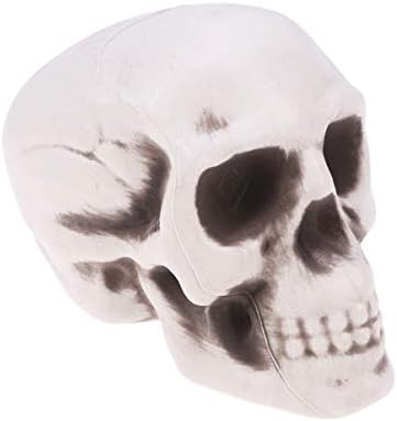 Amosfun Декор за вашия работен плот пластмасови кости, подпори за Хелоуин мини-скелет за декорация скелети череп реалистичен декор на черепа-Подпори за Хелоуин Страшн
