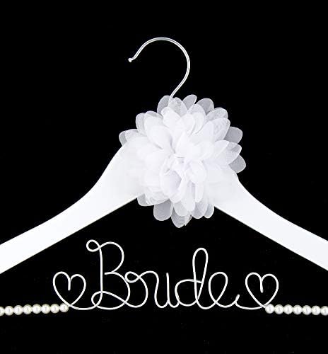 Закачалка за сватбени рокли Ella Celebration Bride to Be Закачалки за сватбени рокли Дървени и Телени Закачалки за Рокли,