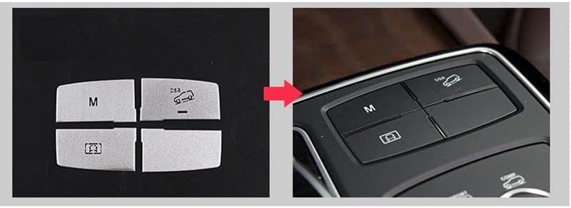 Eppar Нови Защитни капаци за бутоните пневматично окачване, Съвместими с Mercedes Benz GLE W166 2015-2019 GLE250 GLE350