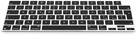силиконова защита на клавиатурата kwmobile - QWERTY (италиански) калъф за клавиатура, Съвместима с Apple MacBook Air 13 /Pro Retina 13/15 (bis Mitte ) A1369, A1466, A1502, A1425, A1398 - Черен