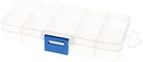 Auniwaig Кутия за съхранение на компоненти, 13 см, МАЛКИ Съдове за електронни Компоненти, Органайзер за Части, Прозрачни Кутии за оборудване,