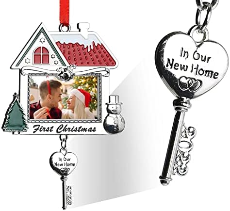 Ни е първата Коледа в Новия ни дом Коледен снимка Украшение 2022 - Подаръци за нов дом, за Нов дом, Подаръци за нов дом, за Нов дом, Украса за Фото - Идеи за коледна украса