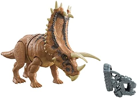 Фигурка на Динозавър Jurassic World Лагер Периода период от Mega Destroyers Pentaceratops, играчка Подарък, с Подвижни Стави,