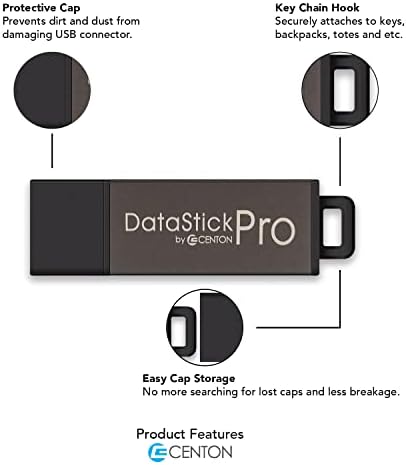 Флаш памет Centon DataStick Pro USB 2.0 2GB x 5, Сив