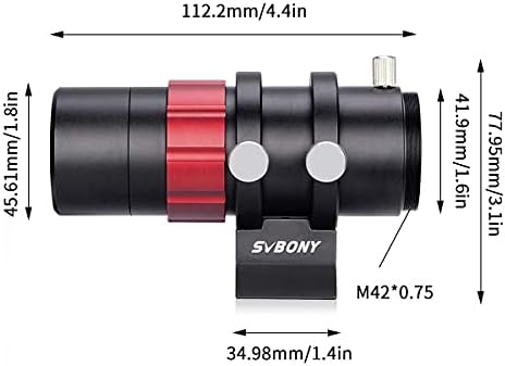 SVBONY SV165 Мини Ръководство мерник 30 мм F4 Finder Scope Ръководство мерник с Универсален Основа под формата на Ласточкиного на
