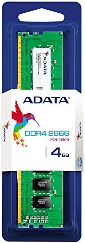 ADATA 4GB DDR4 2666 UDIMM, AD4U2666J4G19-S