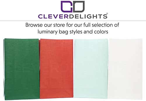 Чанти за осветителни Тела CleverDelights White Sunburst - брой 30 парчета - Сватба парти, коледа, Коледни Празници Luminaria