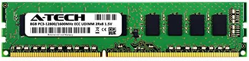 Подмяна на A-Tech 8 GB за HP 815371-B21 - DDR3 1600 Mhz PC3-12800E ECC, Без буфериране UDIMM 240-Пинов 2Rx8 1,5 - Single Server RAM Memory Stick (815371-B21-ATC)