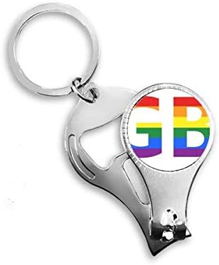 ЛГБТ Трансгендеры е бисексуален Поддържат Ножица За Нокти Халка Ключодържател Отварачка За Бутилки Машина За Рязане