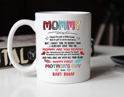 Мамо, Честит първата майка от керамични чаши Бейби Бум, Подаръци за бременни, Обявяване на бременността, Подарък за майка