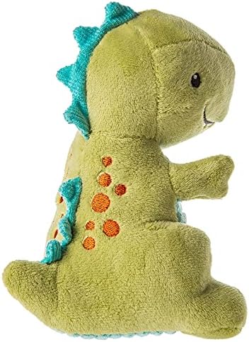 Мека играчка Mary Meyer Пебблзавр, детска дрънкалка, 5 инча, зелен динозавър (опаковка от 2 броя)