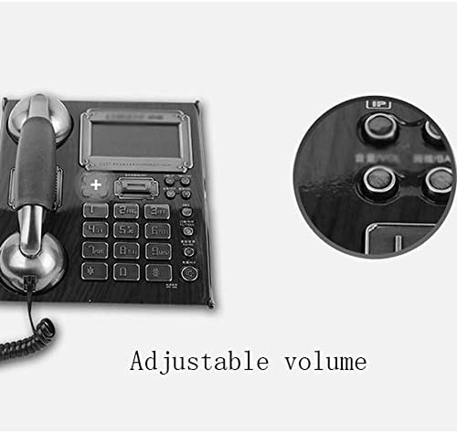 PDGJG Фиксиран телефонен апарат Ретро Домашен Доклад за обаждане на стационарен телефон (Цвят: A)
