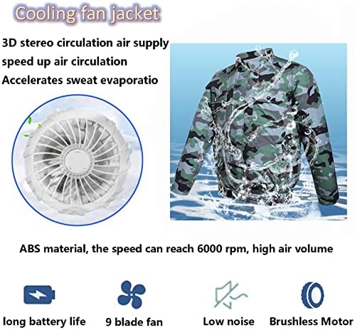 Кондиционирующая облекло с две феновете на Годишна Охлаждаща дрехи С вентилатор, Подходяща за заваръчна работно облекло