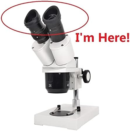 Комплект аксесоари за микроскоп, за възрастни, Двойка оптични лещи с широко зрително поле, диаметър 30 мм или 30,5 мм, Гумени облицовки