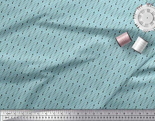 Плат от futon трикотаж Soimoi, кърпа с принтом ръчно, ширина 58 см