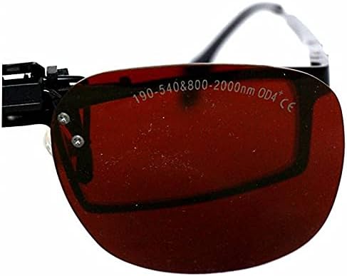 Jolooyo ЕП-1 190-540nm & 900-1700nm OD4 + CE Лазер с широк спектър на непрекъснато Усвояване, Защитни Очила с клипсой, Безопасни Очила с калъф