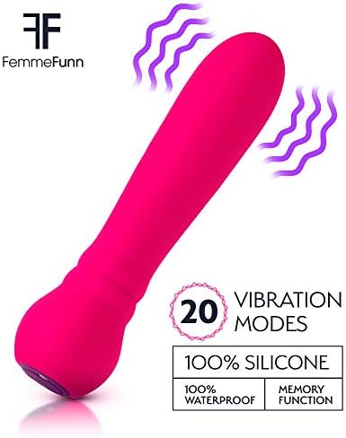 Вибратор Femme Funn Ultra Bullet - 20 мощни режими за USB-Акумулаторни и Тихи Вибратори-масажисти-куршум Whisper Quiet за Жени