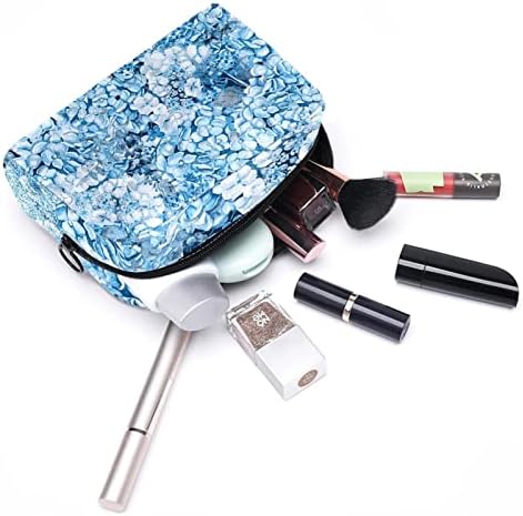 TBOUOBT козметични чанти за Жени, Косметичка За Пътуване, Органайзер За Аксесоари, Пасторальный Синьо Цвете Ретро