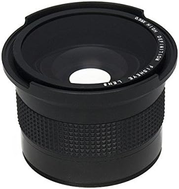 52 мм 0.35 X Широкоъгълен обектив Рибешко око Макро Близък План за DSLR Фотоапарат General Professional (черен)