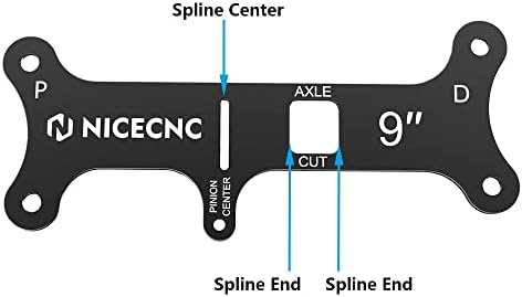 NICECNC Алуминиев 9-инчов инструмент за стесняване на тръбата на задния мост, Ръководство на перваза на задния пиньон, който е съвместим с