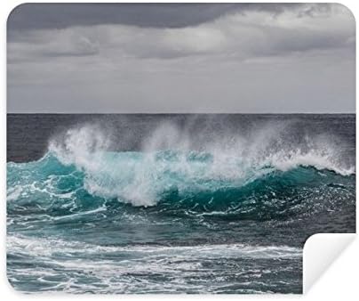 Морска Океанская Вълна Наука Изображение на Природата Плат За Почистване на Екрана за Пречистване на 2 елемента Замшевой Тъкан