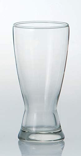 Бира, чаша Suntory, Прозрачен, 15,2 течни унции (444 мл), Пясъчен часовник, 130-15, Опаковка от 6