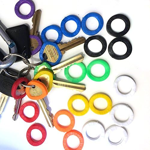 Капачки за ключове, Етикети За ключове от PVC, Кръгли Кухи Силиконови Етикети за ключове за автомобили, Мотоциклети, Велосипеди,